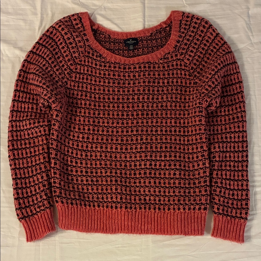 American Eagle Outfitters Coral Knit Sweater Women’s Medium